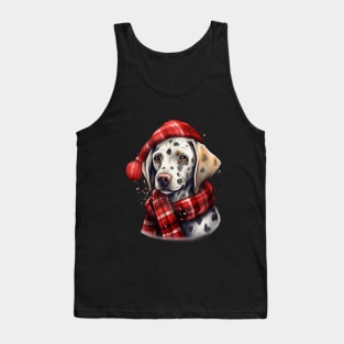 Dalmatian Christmas Tank Top